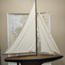 Tall Model Sailboat With Stand