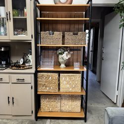 Wooden  shelve