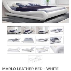 New King Size Leather Zuri Bed Frame.