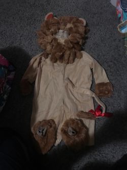 Lion form wizard of oz size 6-12months