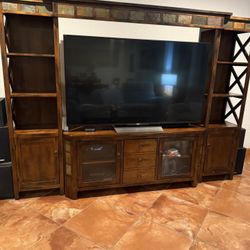Media Console With Two Towers, Coffee Table, Sofa Table, End Tables