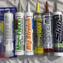 6 tubes of Sealant & Caulk - Sashco brand new   