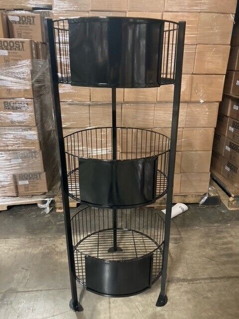 Metal Black Storage Bin