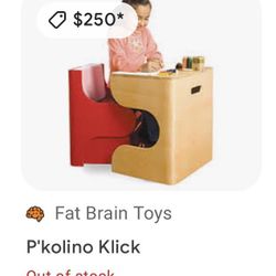 Kids Desk w/Seat By P'kolino Klick (Modern Design Furniture)