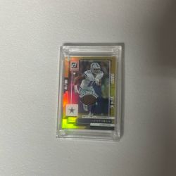 Micah Parsons Game Used Ball Gold Refractor Card 93/150