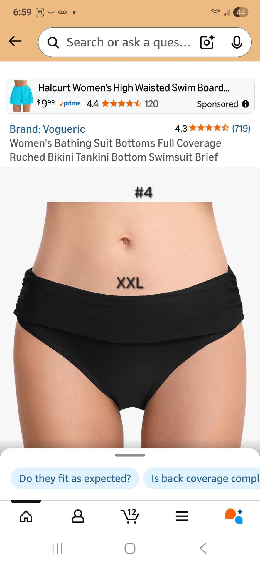 Womans Bathing Swim bottoms