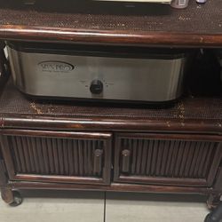 Boho Wicker Ratan Cart