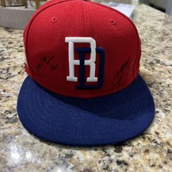 Dominican WBC Team Hat Signed By Manny Machado, Clayton Kershaw & More