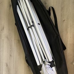 Ozark Trail Simple Push Straight Leg Instant Canopy, White, 10 ft x 10 ft