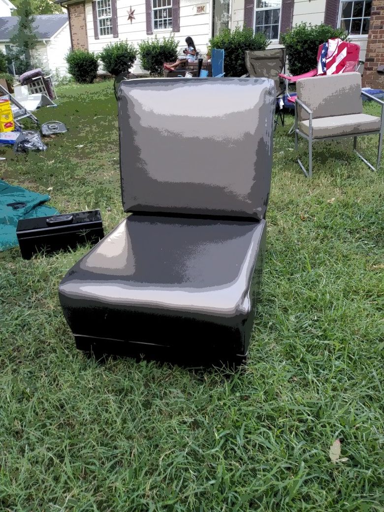 A chair with wheels