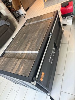 Container style coffee table and desk