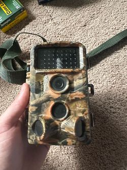 Camo Trail Camera with Strap