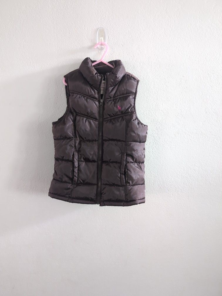Girls Brown Size Large Puffer Vest