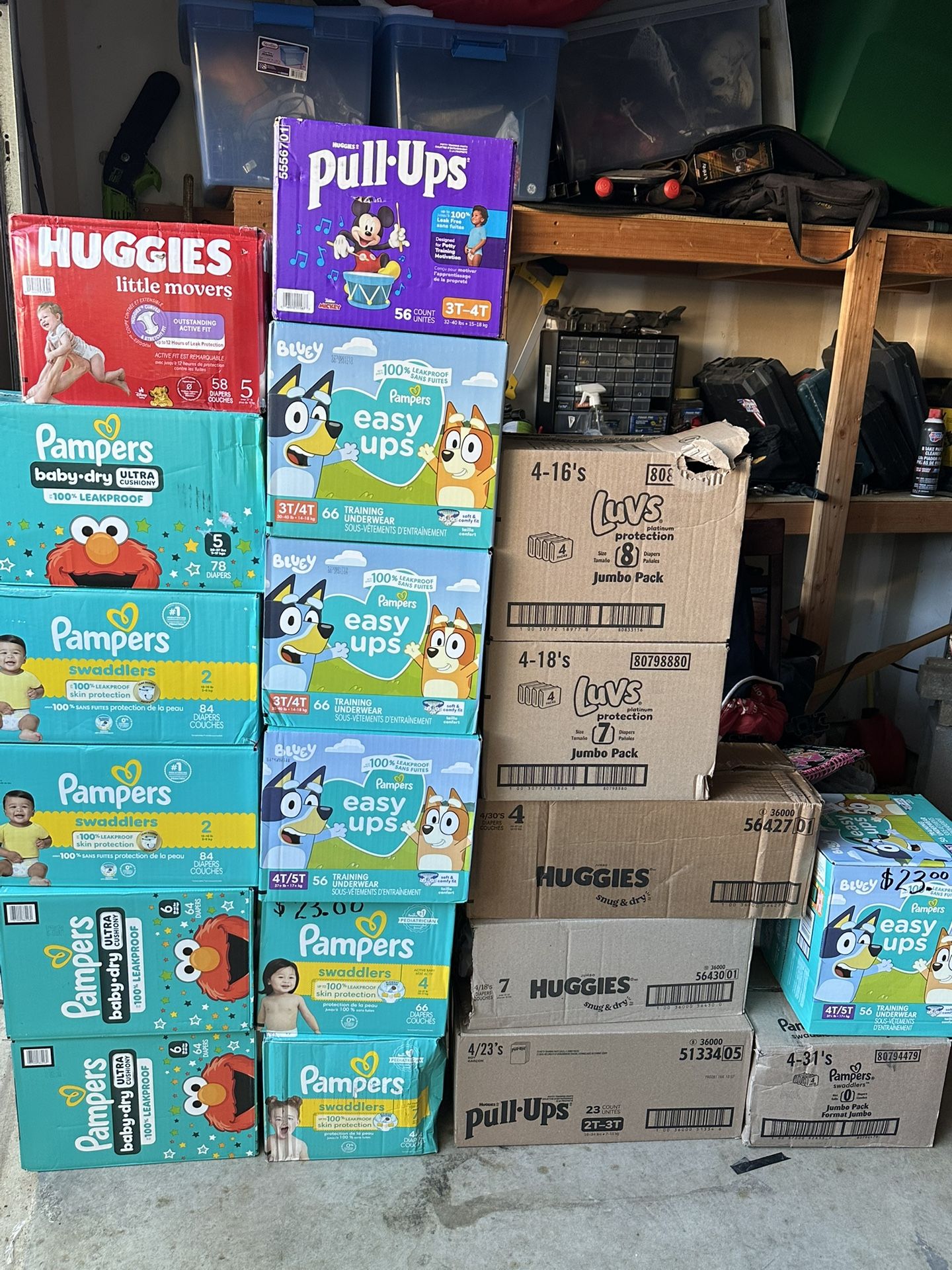 New Box’s Of Pampers