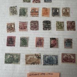 Old Germany Collection Of 24 Used Stamps 1(contact info removed)