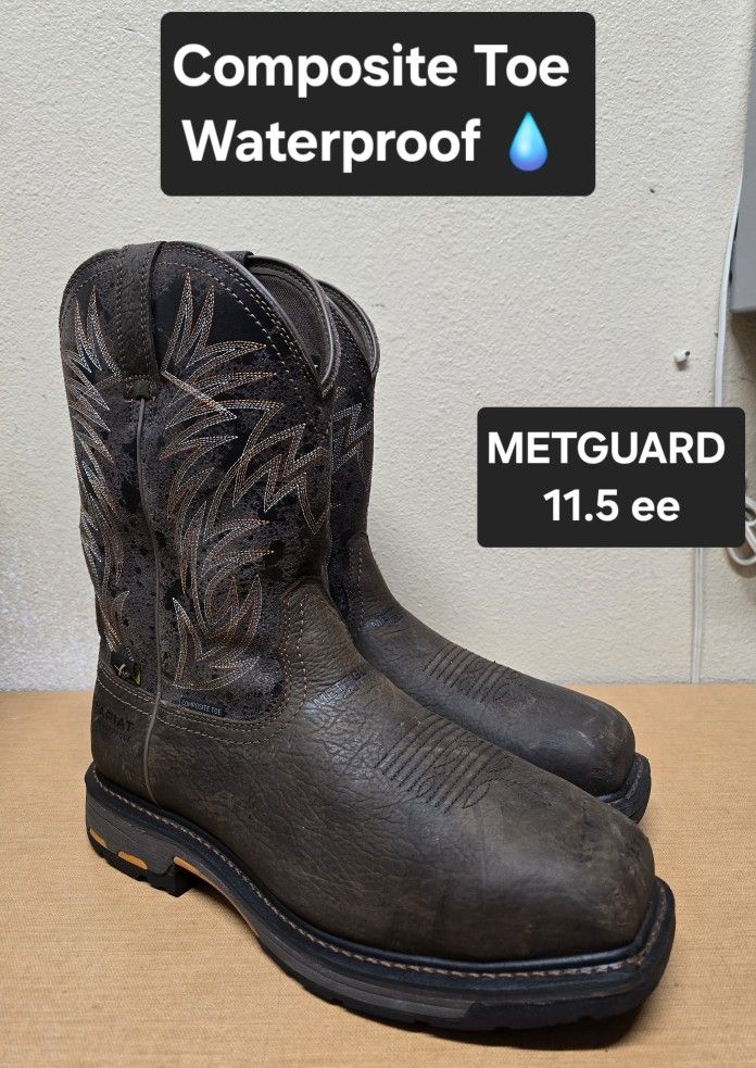 Ariat Work Boot Size 11.5 ee STEEL MOC TOE