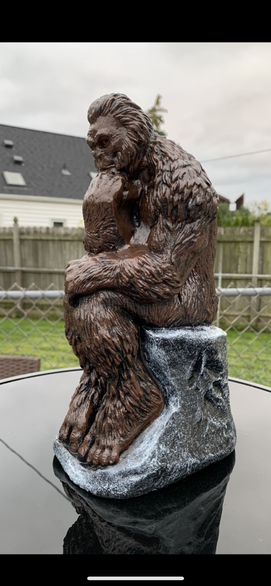 The Bigfoot Thinker Statue