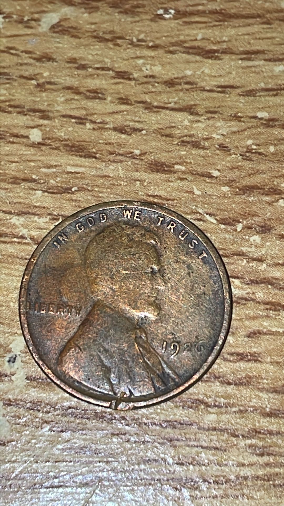 1926 No Mint Wheat Penny