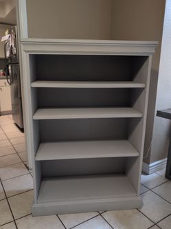 $20 Gray bookshelf