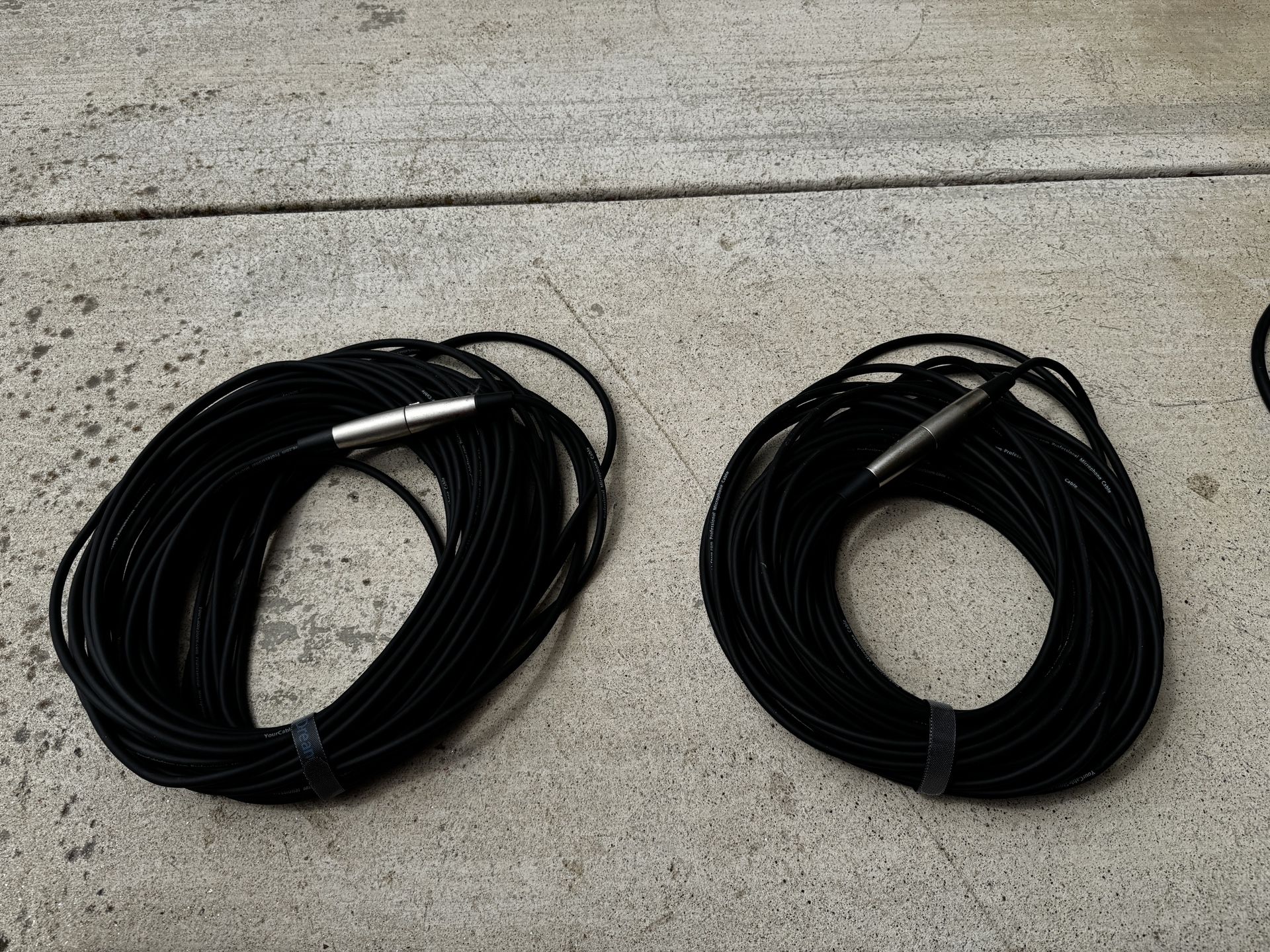 Pair Of 75ft XLR to XLR Cable