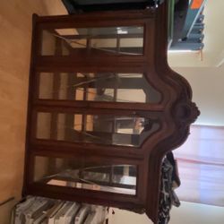 Vintage Wooden Display Cabinet