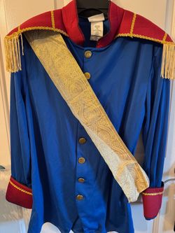 Pre-owned Disney Prince Halloween costume Jacket/ Blazer only, size Large