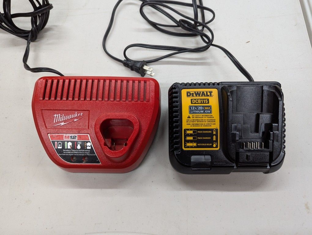 M12 and Ryobi Chargers