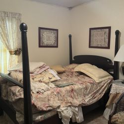 Bed Frame with Mattress and Box Spring 