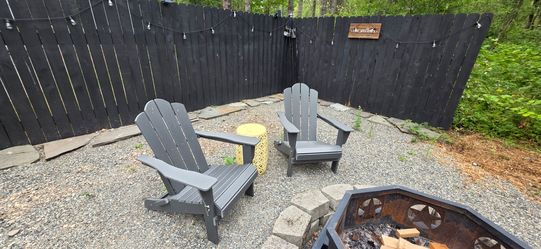 Gray All-Weather Folding Adirondack Chairs