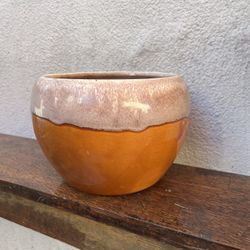 Vintage Hand Dipped, Glazed, Signed Hp Planter