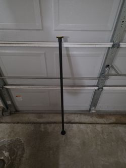 Black expandable shower or curtain rod