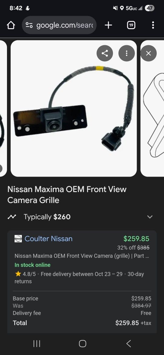 Nissan Maximum Front Camera