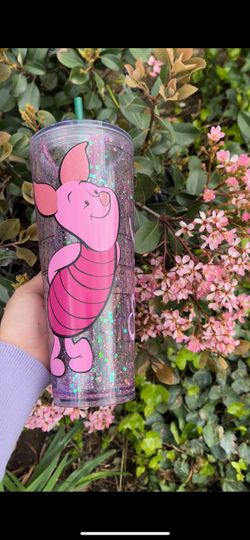 Piglet Snowglobe Venti Starbucks Tumbler