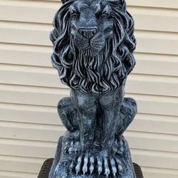 3 Foot Tall, Stone, Color, Lion Statue