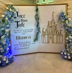 Once upon book backdrop