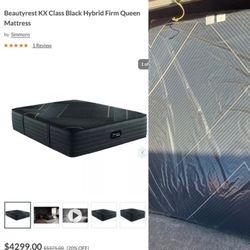 Queen Size | Beautyrest KX Class Black Hybrid Firm Mattress ❗️Please Click To View Description
