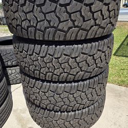 (4) 37x12.50r20 Geolander A/T Tires 37 12.5 20 Inch AT 10-ply LT E Rated 