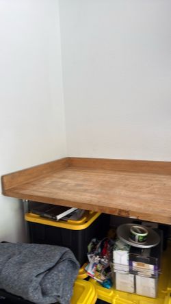 Wood work table 6’ x 3’
