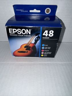 Original Genuine EPSON 48 T048920 Color Ink Cartridge 5 Pack