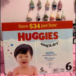 HUGGIES SIZE 6 SEALED.