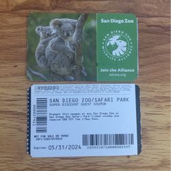 Two 50% off coupons to the SD Zoo - 1 Day Pass