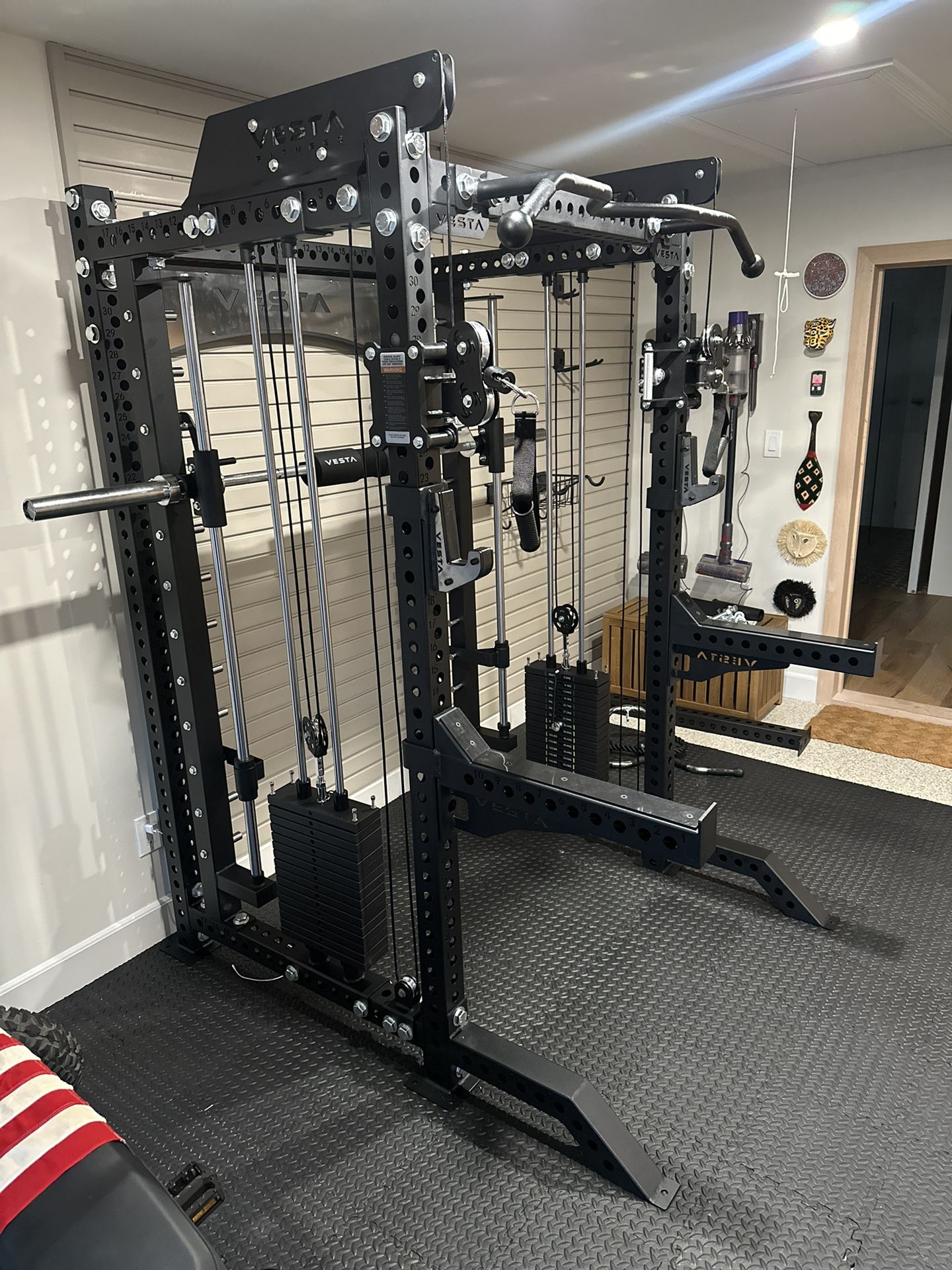 PRO SERIES Ultimate Half Rack Functional Trainer w/Smith Machine