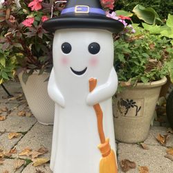 Blow Mold Light Up Witch/ Ghost