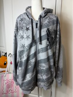 Squrre zero hoodie jacket size XL gray