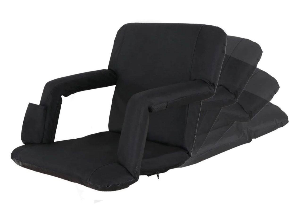 ZENY™ Portable Stadium Seat for Bleachers and Bench 5-Reclining Adjustable Positions Foldable Chair