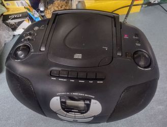 GE Portable Boombox Stereo CD Player AM/FM Radio & Cassette Recorder Boom Box