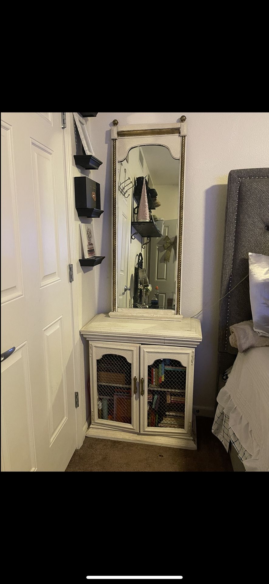 Cabinet And Mirror