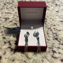 Tear Drop Diamond Earrings