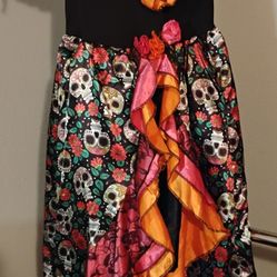 Day Of The Dead Girls Costume 