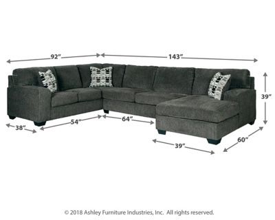 Lux Furniture 7 pc livingroom set grey sectional complete with tables rugs and all $25 down gets it today Sectional Alone $1500.